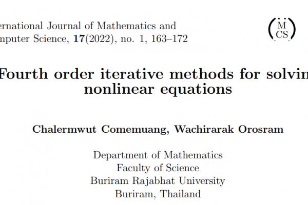 Fourth order iterative methods for solving nonlinear equations